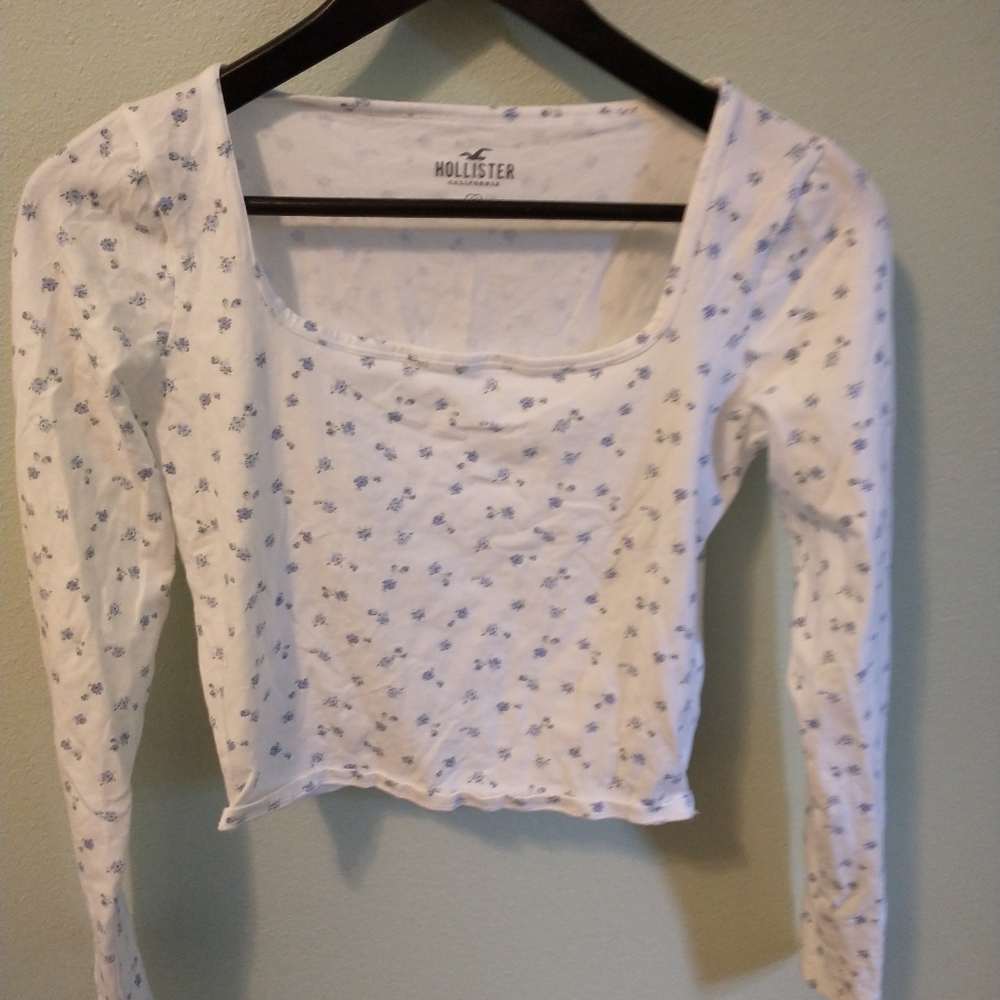 Hollister Long Sleeve Crop Top